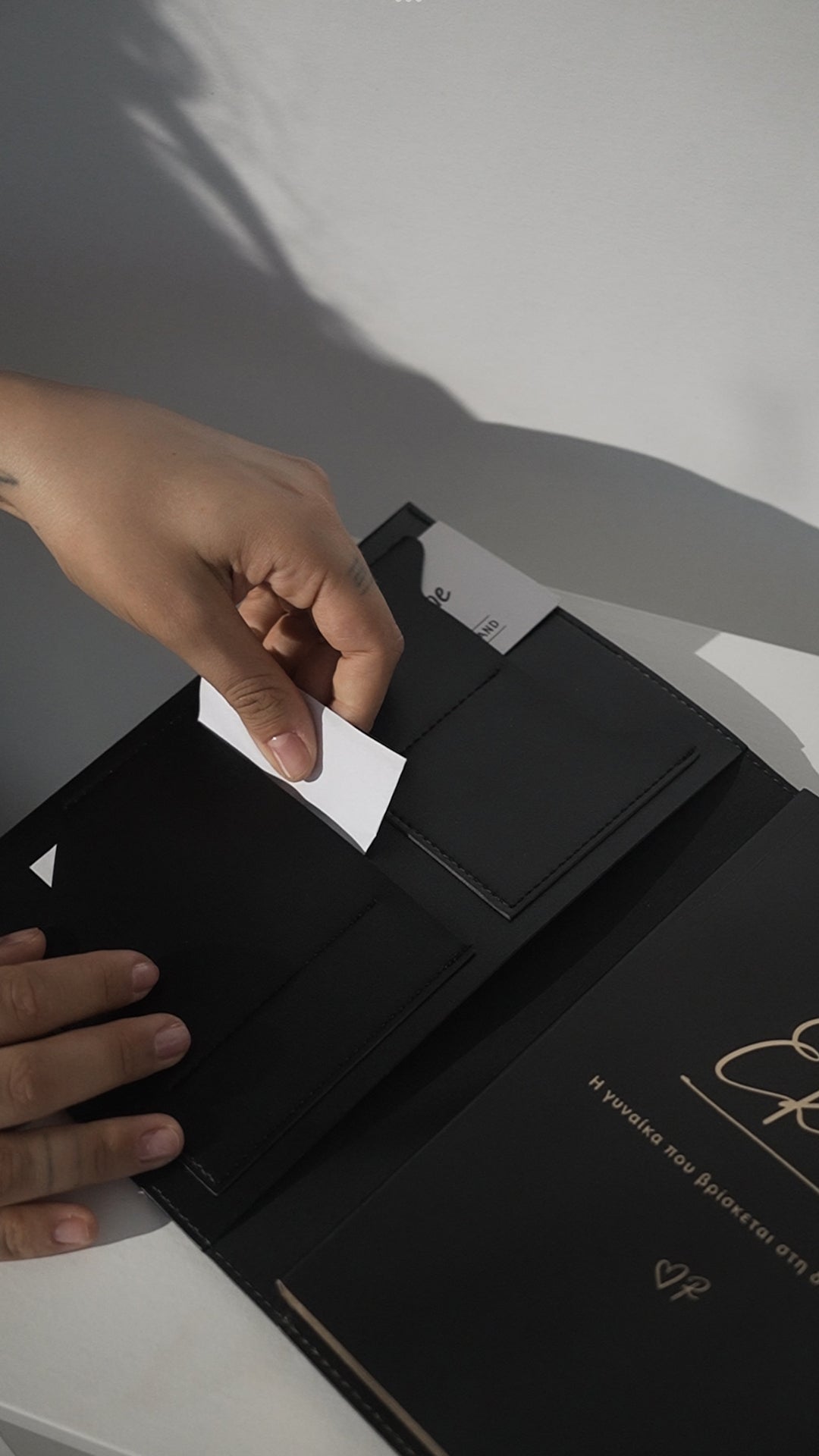 Black Planner with Leather Case / Her