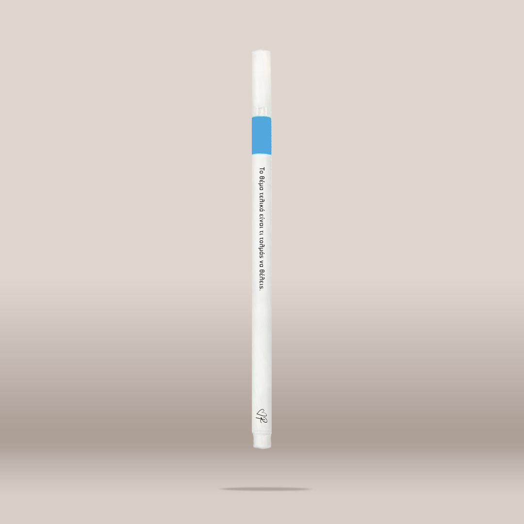 Στυλό felt pen γαλάζιο / Τι τολμάς να θέλεις
