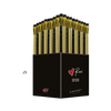 Pencil with Eraser Black - Gold (4 designs)