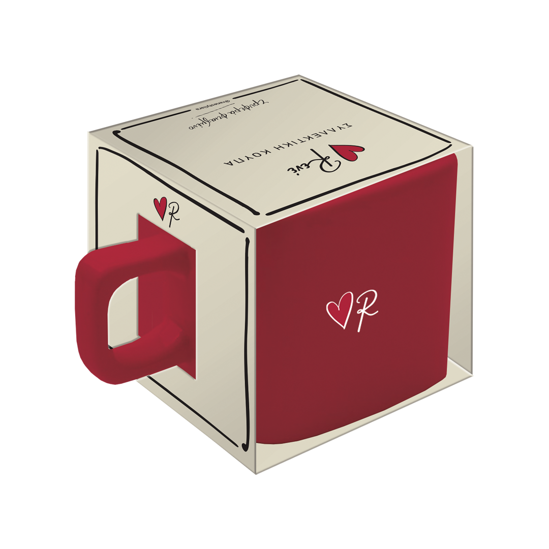 Square mug / I love you